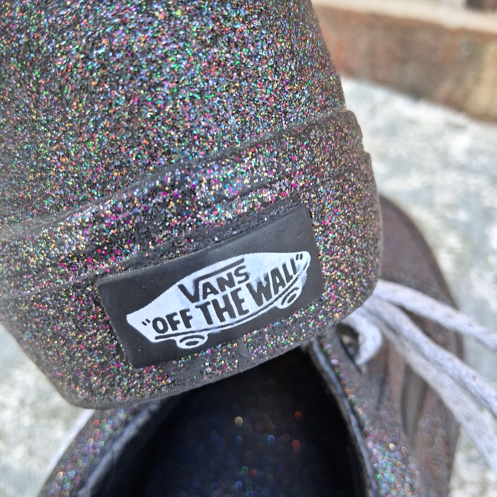 Opening Ceremony x Vans Old Skool Glitter Rainbow Sneakers 7.5 Rare Collab Y2K - Picture 6 of 16